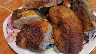 Утка с яблоками в духовке