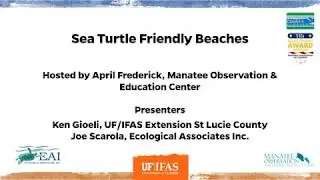 UF/IFAS Extension St Lucie County - Sea Turtle Friendly Beaches Webinar