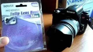 Bower 55MM HT55 Tulip Lens Hood Look/Review