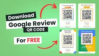 Download Google Review QR code using Templates for FREE