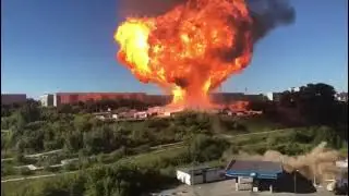 Взрыв на АЗС в Новосибирске