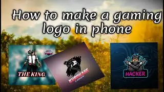 How to make a gaming logo with mobile phone ▌#gaming#logo