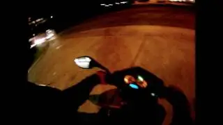 50cc Scooter Almost Clipped by Car in Median