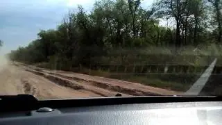 Грунтовка от парома до Ровного