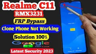 Realme C11 FRP Bypass || RMX3231 Google Account Bypass 2023