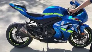 2017-20 Suzuki GSX-R1000 sound - Stock vs. Yoshimura Alpha T FULL SYSTEM