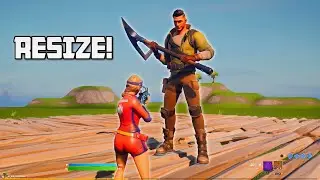 How to RESIZE your CHARACTER In Fortnite Season 6 Glitch!