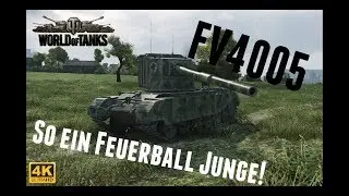 Let's Play World of Tanks | FV4005 Stage II | So ein Feuerball Junge [ German - Gameplay - 4K ]