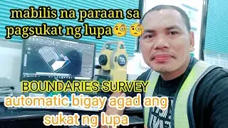 area calculation/lot area calculation/survey tutorial/autocad tutorial/total station/collecting data