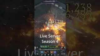 Incinerate Season 4 vs Season 5 Damage Comparison #shorts #diablo4