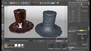 RealFlow | Cinema 4D 2.5: Mesher - Auto Normals parameter