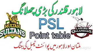 psl 8 point table After match 16 | psl 8 Latest point table | New point table psl 8