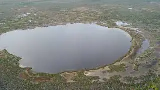 Озеро загадка с концентрическим кругом