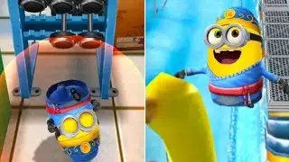 Minion Rush: Zodiac Bob Minion Slide-Unders Missions Gameplay at Prison & The Arctic Base