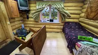 On the brink of collapse! Cleaning up the aftermath of the storm. Living in a cabin.