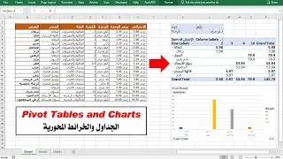 Excel _ Pivot Tables & Charts الجداول والخرائط المحورية