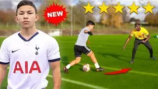 I Challenged a KID Footballer To a PRO Football Competition (NEW HEUNG MIN SON 손흥민)