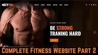 Gym Website Using HTML CSS and JavaScript in Hindi | Gym Website Using JavaScript