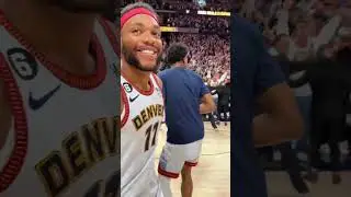 Kentavious Caldwell Pope burning last seconds at 2023 NBA finals game 5
