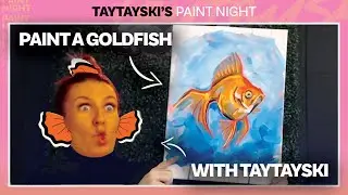 Step by Step Paint a Goldfish (& hangout) with Taytayski!