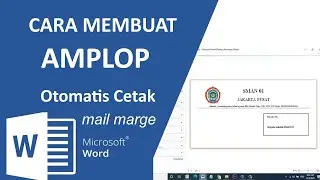 How to Create Envelopes in Word Mail Merge Automatically Print