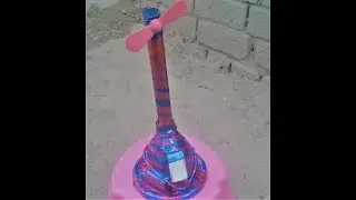 A small fan WITH VERY BEAUTIFUL DESIGN MADE AT HOME