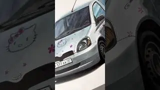 Toyota Yaris на время #рисунок #toyota #drawing