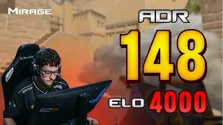ZywOo Looks Like a Smurf with 148 ADR in Top FACEIT Lobby! ZywOo POV with COMMs (Mirage)