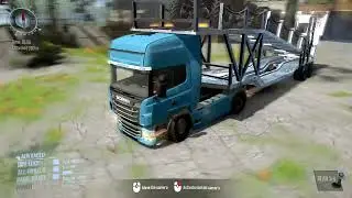 Spintires: MudRunner - SCANIA 10X10 On a Narrow Wooden Bridge | MOD TRUCK 2022