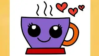 HOW TO DRAW A CUTE DRINK, DRAW CUTE THINGS