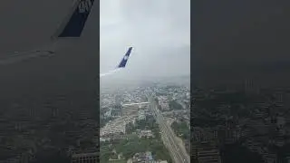 Patna Airport Landing | City view #shorts