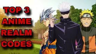 *NEW* TOP 3 BEST ANIME REALM CODES FOR MINECRAFT BEDROCK EDITION!
