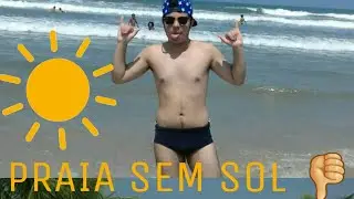 VLOG- Praia sem sol, jogo de vôlei, vendo casa de macumba ,muito mais.