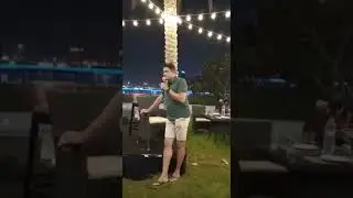 Anil Kumble singing a song
