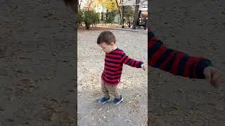Happy handsome smiling toddler playing in playground! #toddlers #enjoying #funnyvideo #funnyvideos