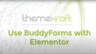 Use Elementor with BuddyForms