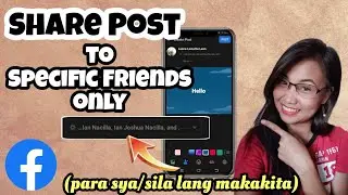 How to SHARE POST with SPECIFIC Friends on Facebook | Post only to specific Friend