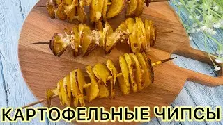 How to make potato twist at home? Potato chips spiral on a stick. Potato twist.