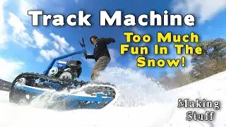 Snow Day with the DIY Tracked Vehicle