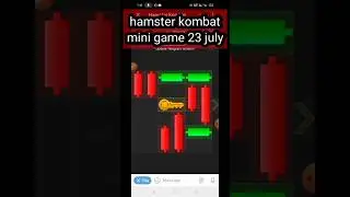 hamster kombat mini game 23 july solve easy trick #hamsterkombat