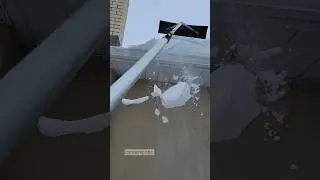 Roof Snow Removal using Snow Roof Rake