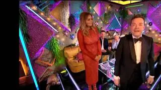 Carol Vorderman - Tight Red Lace Dress - Busty - June 2019