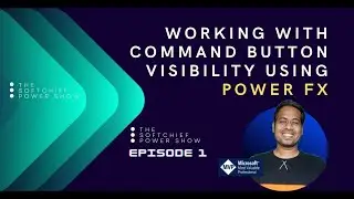 Add Power FX formula to command button in Power Apps Dynamics 365 Apps Set Button Visibility
