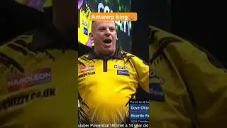 🤩 European Tour Champ Chizzy 🎯 Dave Chisnall king of Antwerp Darts #shorts Dart 🎯