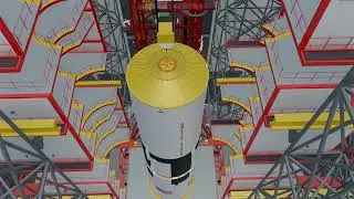 Apollo: Saturn V Stacking in the Vehicle Assembly Building (Blender Animation)