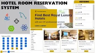Hotel Room Reservation System Project using Spring Boot, React JS & MySQL | Full Stack Project