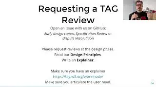 TPAC 2020 W3C Technical Architecture Group (TAG) update: Principles for the Web