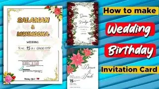 | How to make professional invitation card in Android | 2023 new trick | #canvagraphics #youtube