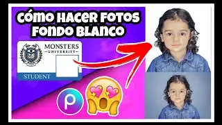 CÓMO hacer FOTO FONDO BLANCO para CARNETS// PICSART TUTORIAL