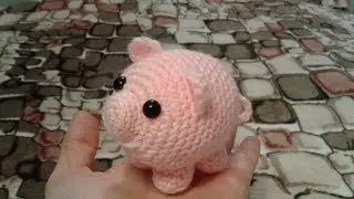 Crochet pig. Amigurumi crochet toys (part 1).